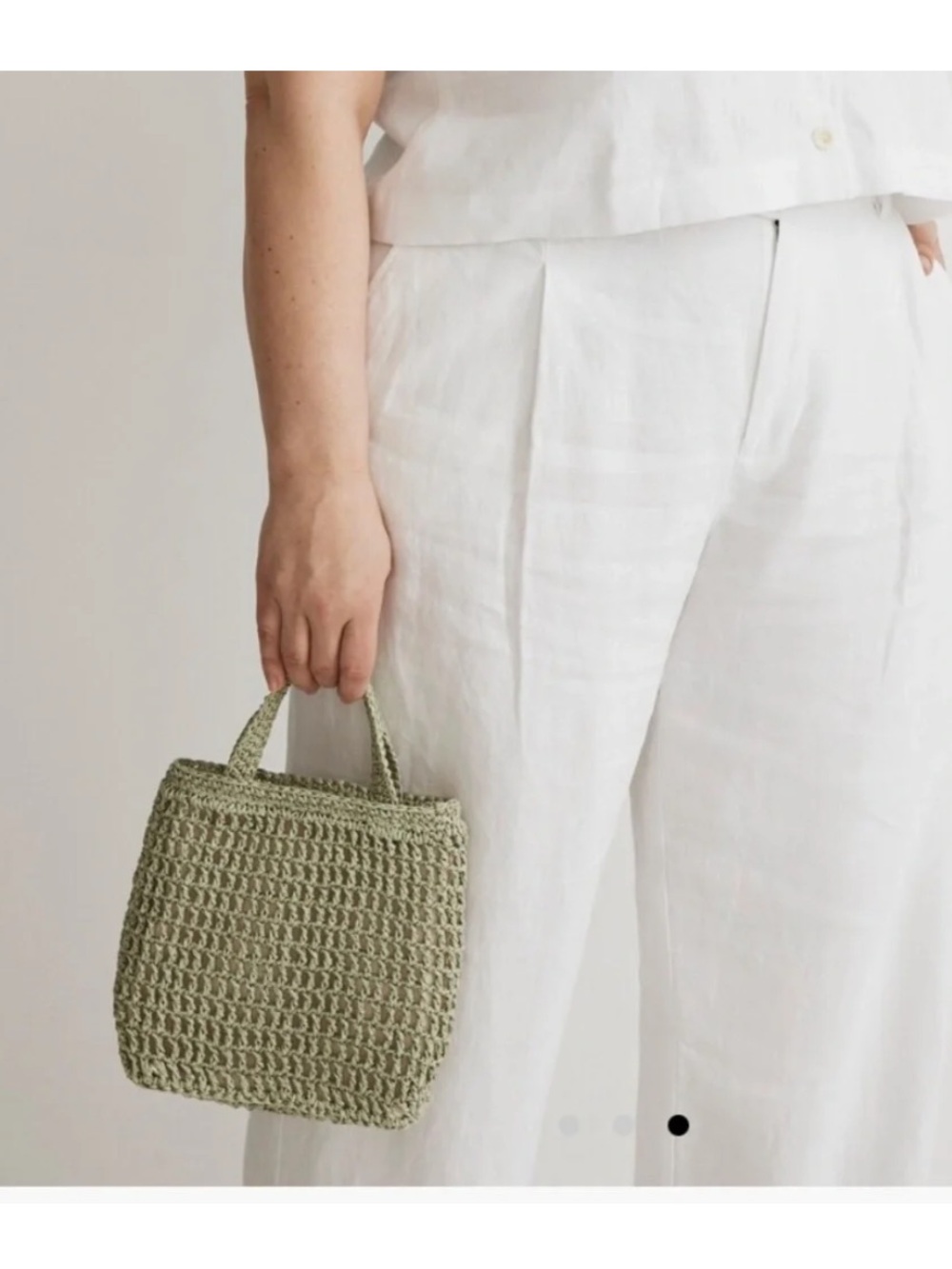 NWT The Small Transport Crossbody: Straw Edition in Forgotten Landscape